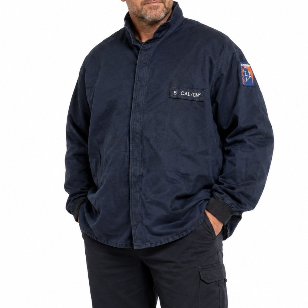 Salisbury Arc Flash Jacket Mens 3X Navy ACC832BL 8 CAL/CM2 FR Safety Workwear